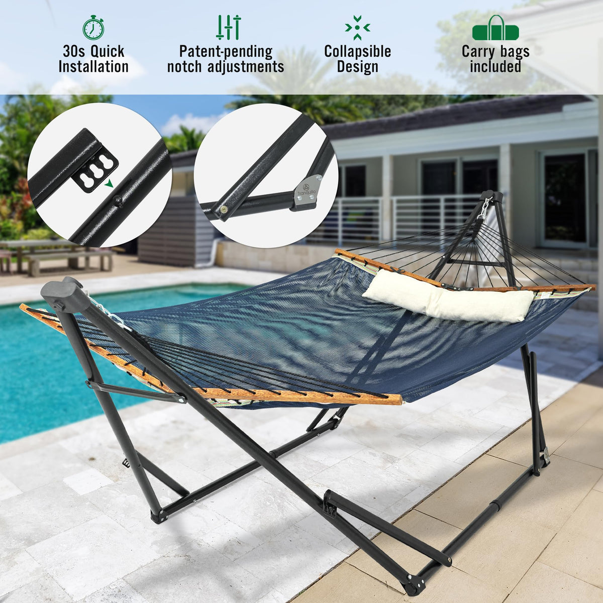 Unity Adjustable Hammock Stand – Tranquillo